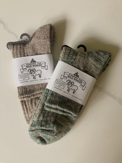 Wild Wool Socks - Ankle Length